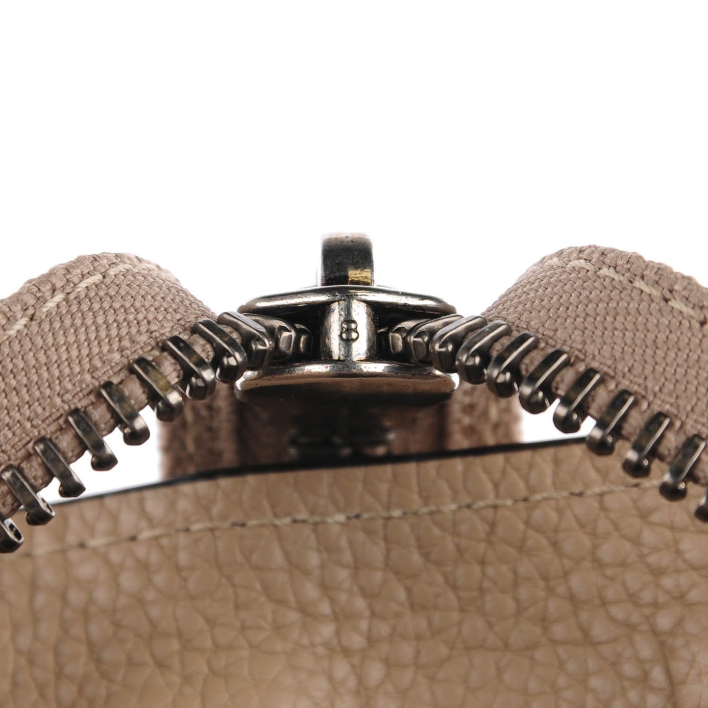 Drummed Calfskin Shoulder Luggage Dune