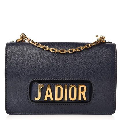 Christian Dior Grained Calfskin J'Adior Chain Flap Bag Blue 1 of 7