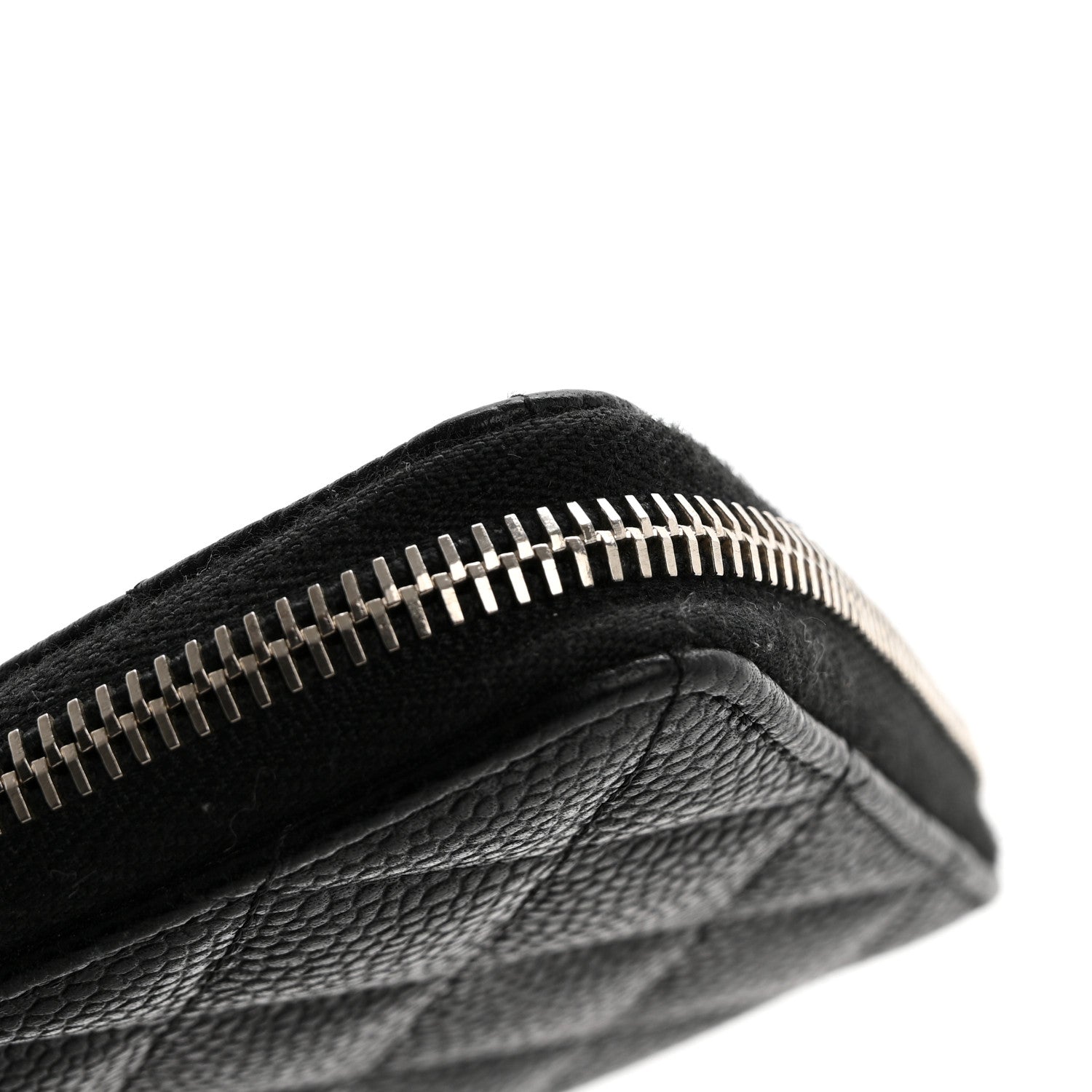 Chanel Caviar Quilted Large Gusset Zip Around Wallet Black 10 of 12