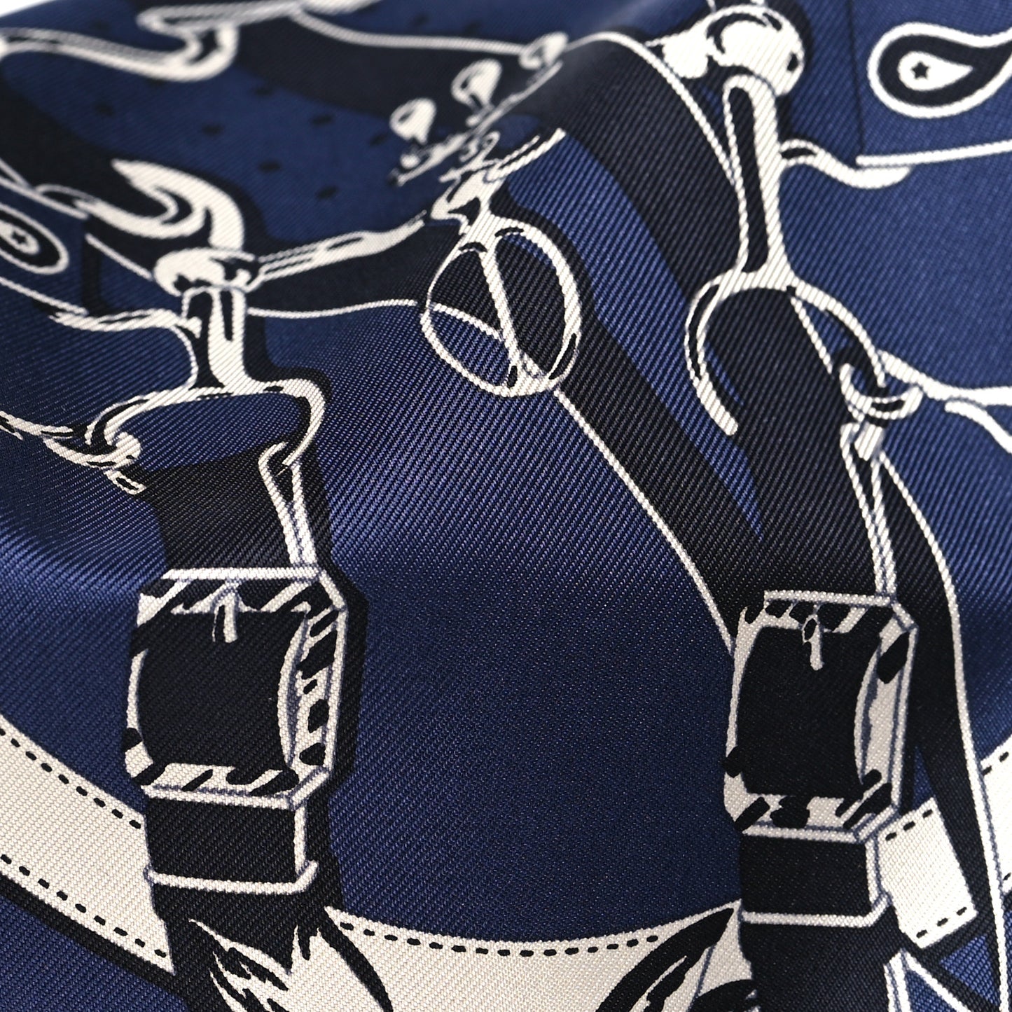 Silk Balusoie Bag Bleu Indigo Black