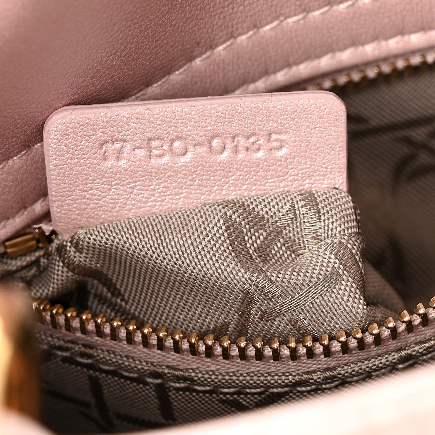 Christian Dior Metallic Lambskin Cannage Mini Lady Dior Lotus 7 of 13