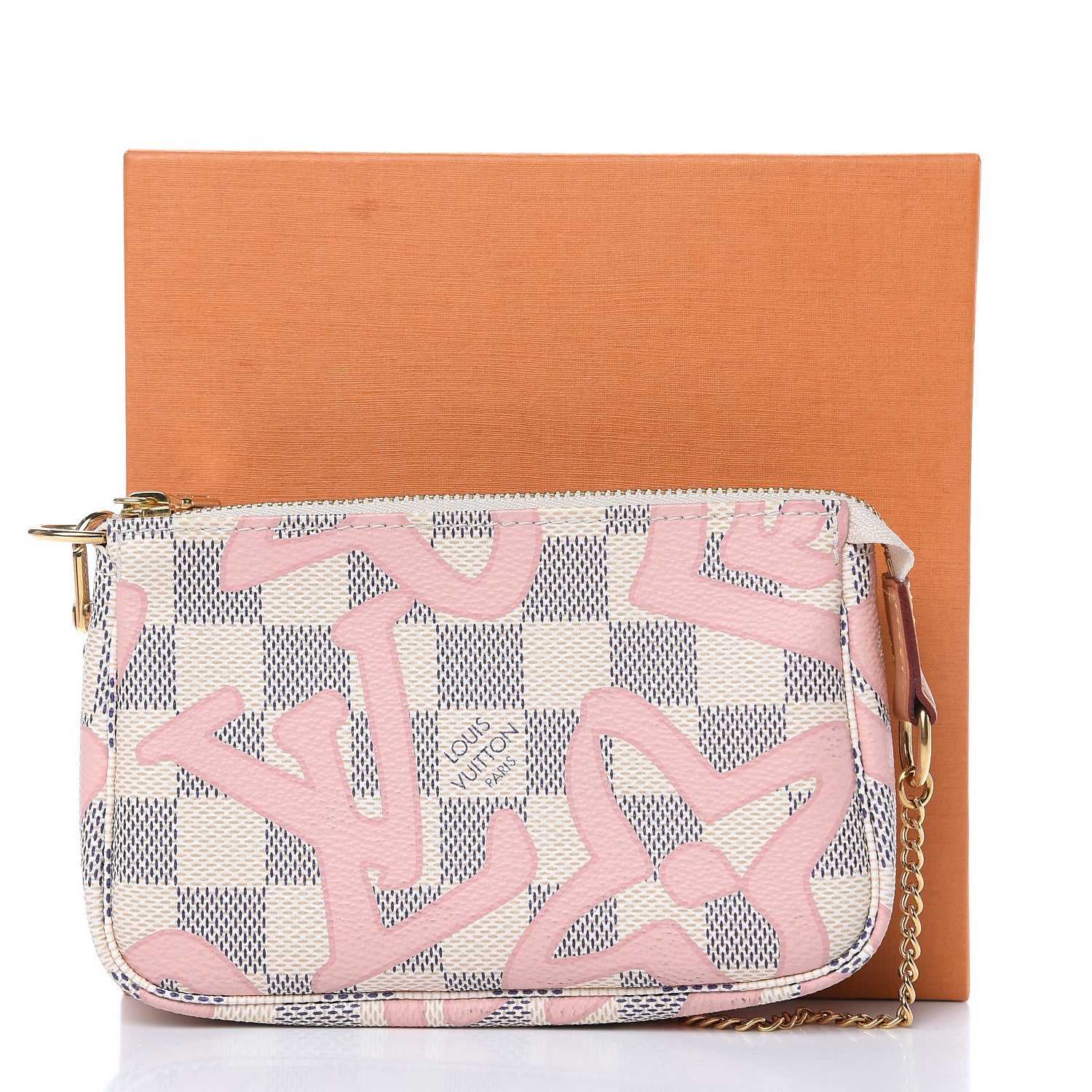 Louis Vuitton Damier Azur Tahitienne Mini Pochette Accessories 8 of 9