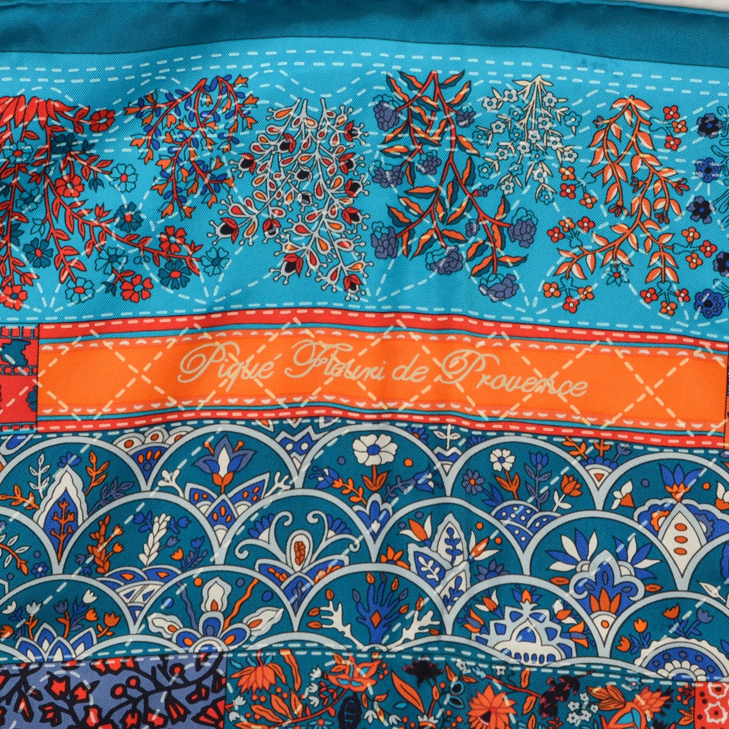 Hermes Silk Pique Fleuri de Provence Scarf 90 4 of 8