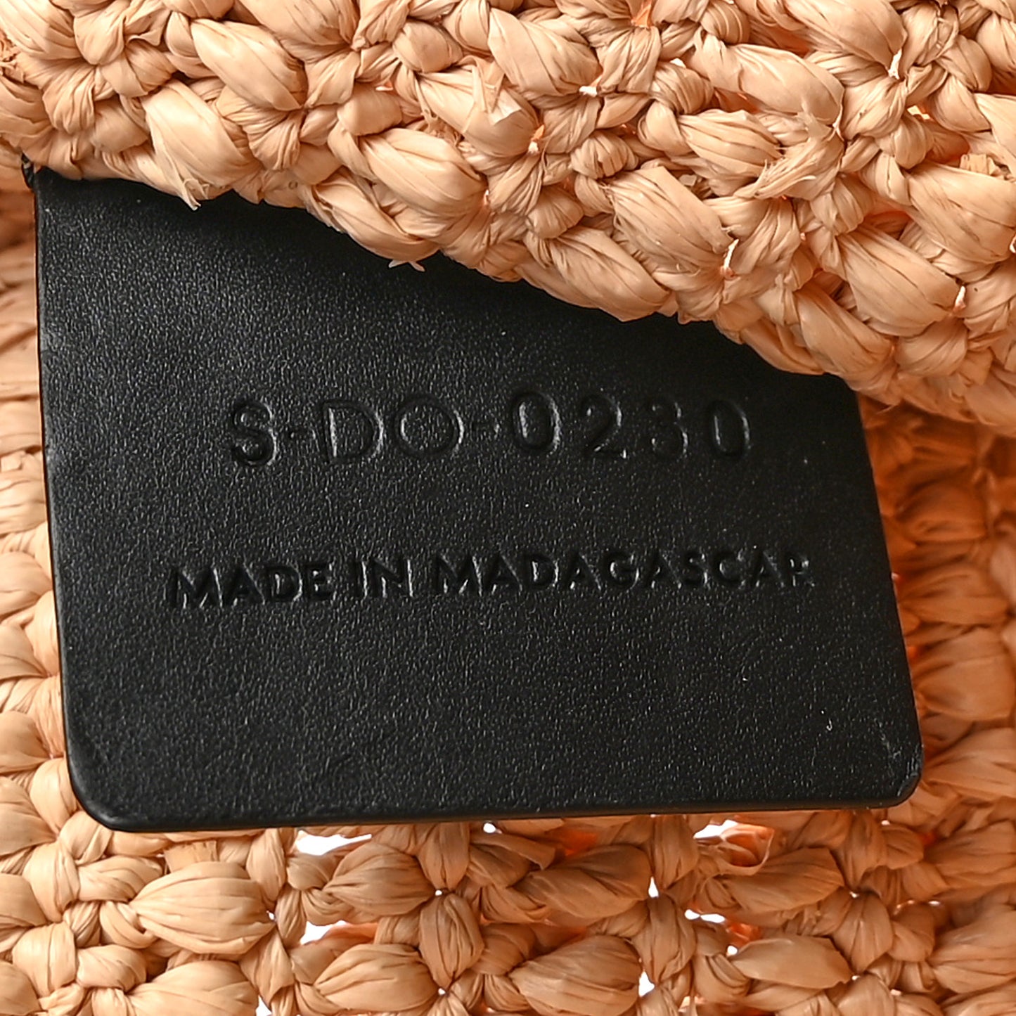 Raffia Sequin Large Pouch Black