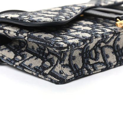 Christian Dior Oblique Saddle Belt Bag Blue 7 of 10