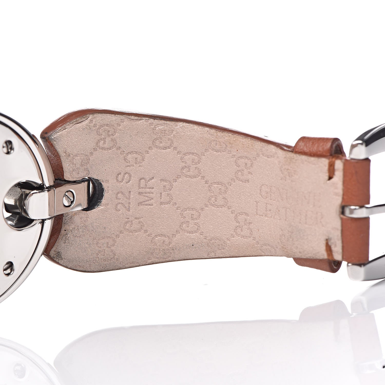 Gucci Stainless Steel Calfskin 32mm Marina Quartz Watch 8 of 8
