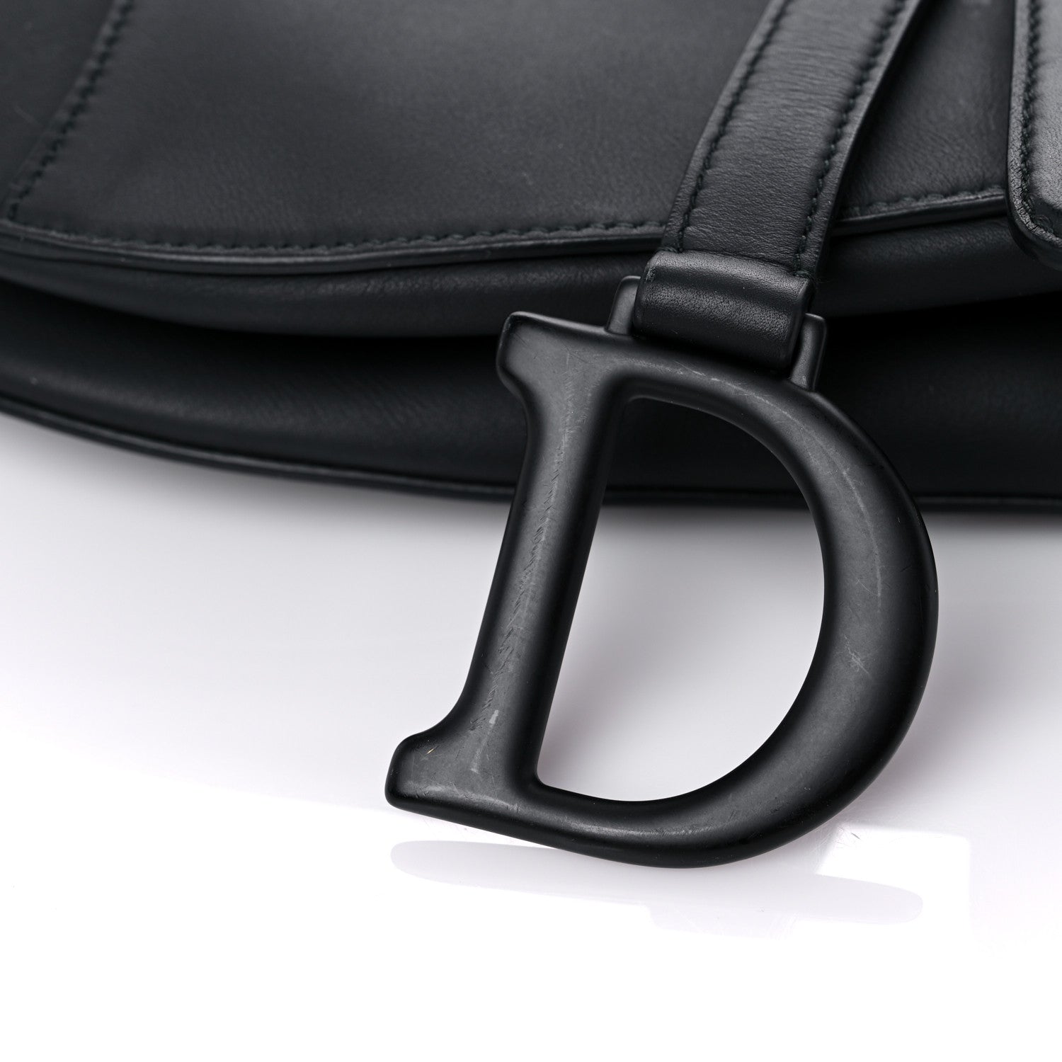 Christian Dior Ultra Matte Calfskin Saddle Bag Black 13 of 15