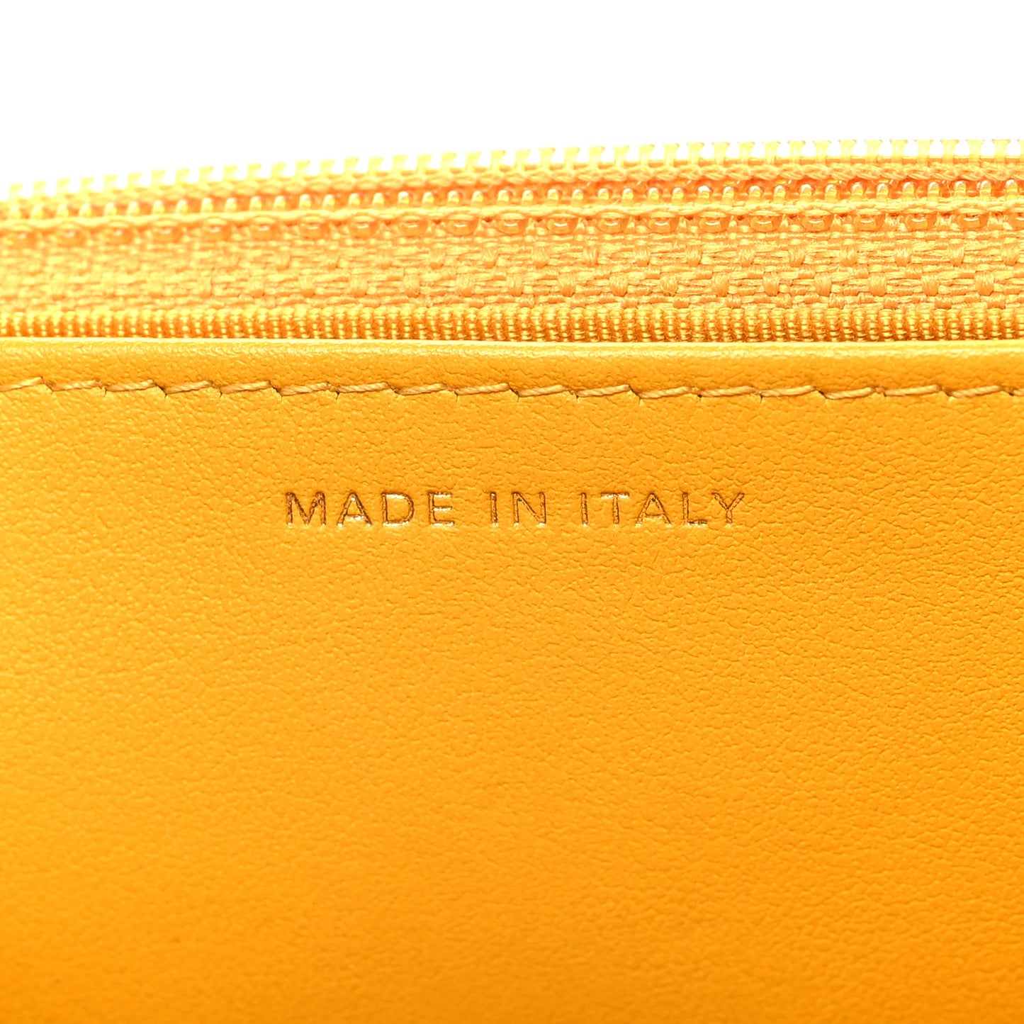 Caviar Quilted Wallet on Chain WOC Yellow