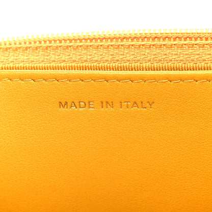 Chanel Caviar Quilted Wallet on Chain WOC Yellow 7 of 11