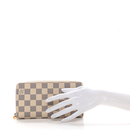 Louis Vuitton Damier Azur Zippy Wallet 2 of 9