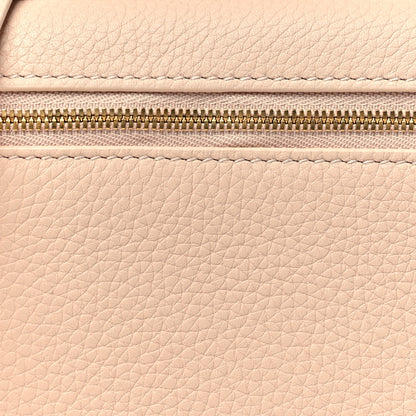 Loro Piana Grained Calfskin Extra Pocket Mini Pouch Creamed Honey 7 of 10