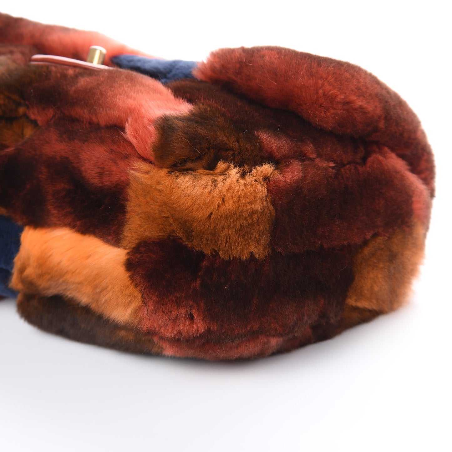 Orylag Lambskin Medium Flap Blue Orange