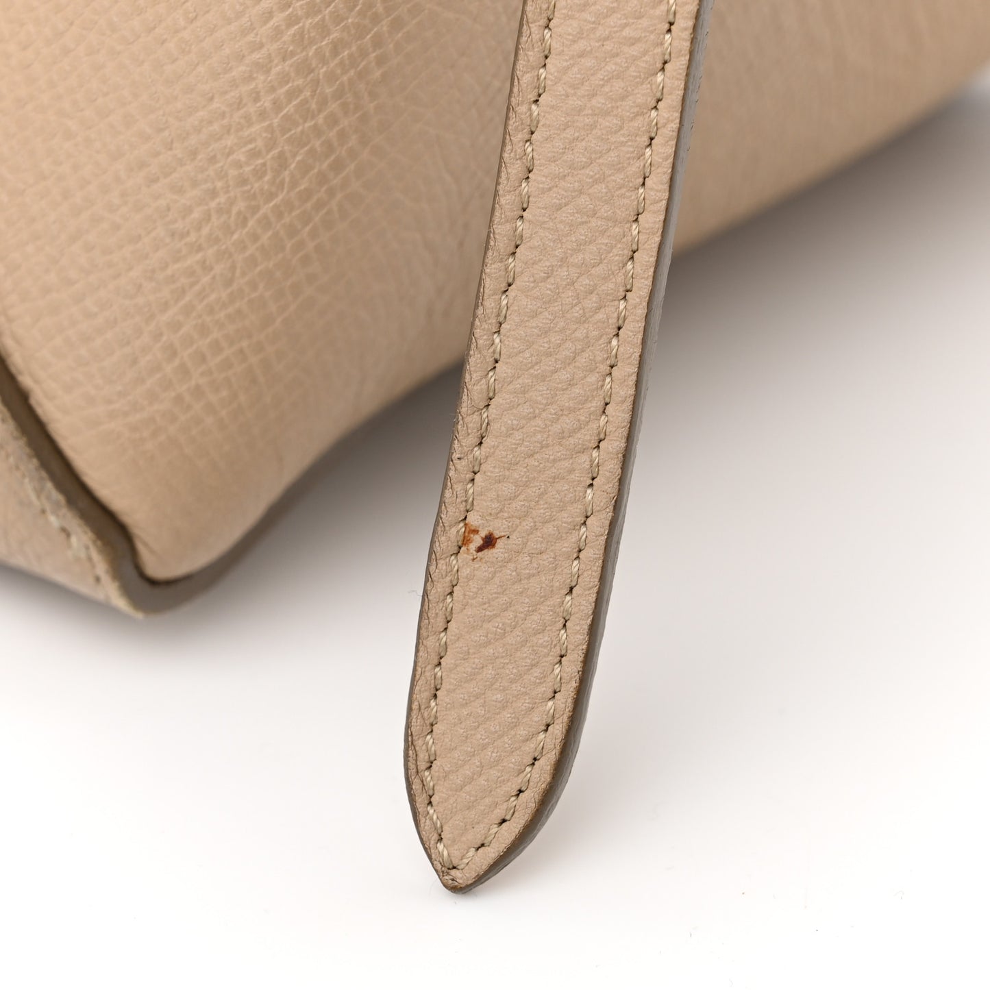 Grained Calfskin Mini Belt Bag Light Taupe