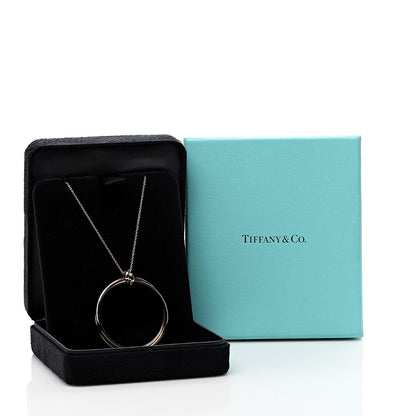 Tiffany 18K Rose Gold Paloma's Melody Circle Pendant Necklace 5 of 5