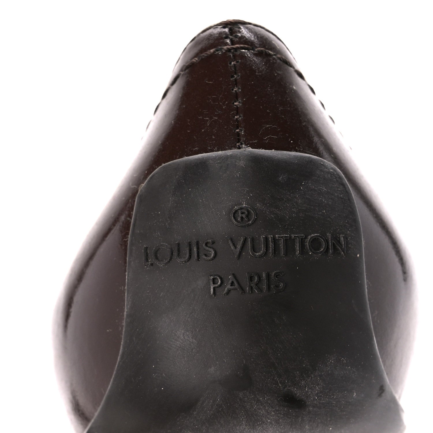 Louis Vuitton Glazed Calfskin Candice Pumps 36 Moka 8 of 10