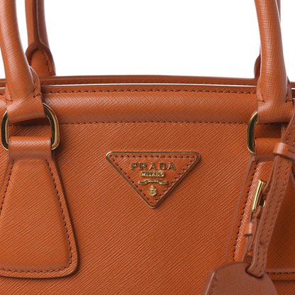 Prada Saffiano Lux Parabole Tote Papaya 10 of 10