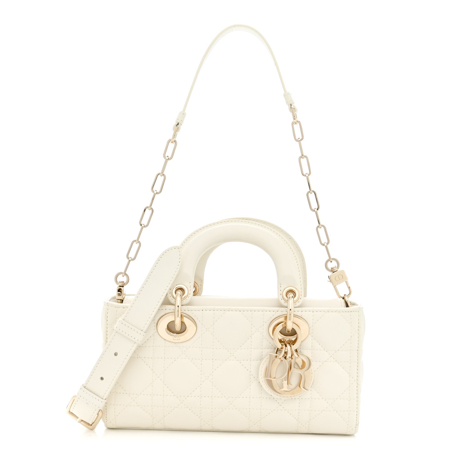 Christian Dior Lambskin Cannage Small Lady D-Joy Latte 1 of 10