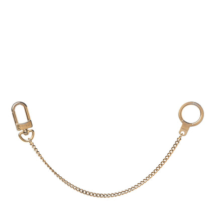 Louis Vuitton Metal Pochette Extender Key Ring Chain Gold 1 of 7