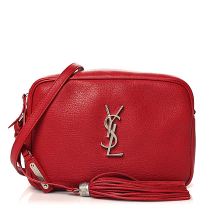 Saint Laurent Lambskin Monogram Lou Camera Bag Eros Red 1 of 10
