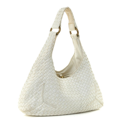 Bottega Veneta Nappa Intrecciato Ball Hobo White 3 of 16