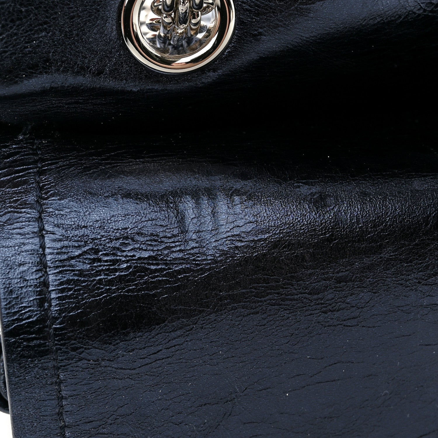 Chanel Metallic Aged Calfskin Quilted 2.55 Reissue 227 Flap Blue 11 of 12