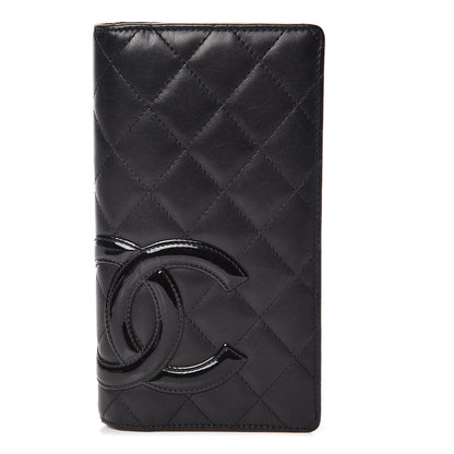 Chanel Calfskin Quilted Cambon Yen Wallet Black 1 of 8