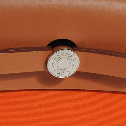 Hermes Toile Herbag Zip PM Orange 9 of 11