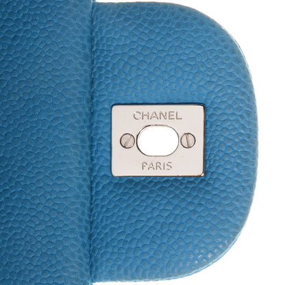 Chanel Iridescent Caviar Maxi Double Flap Blue 8 of 8