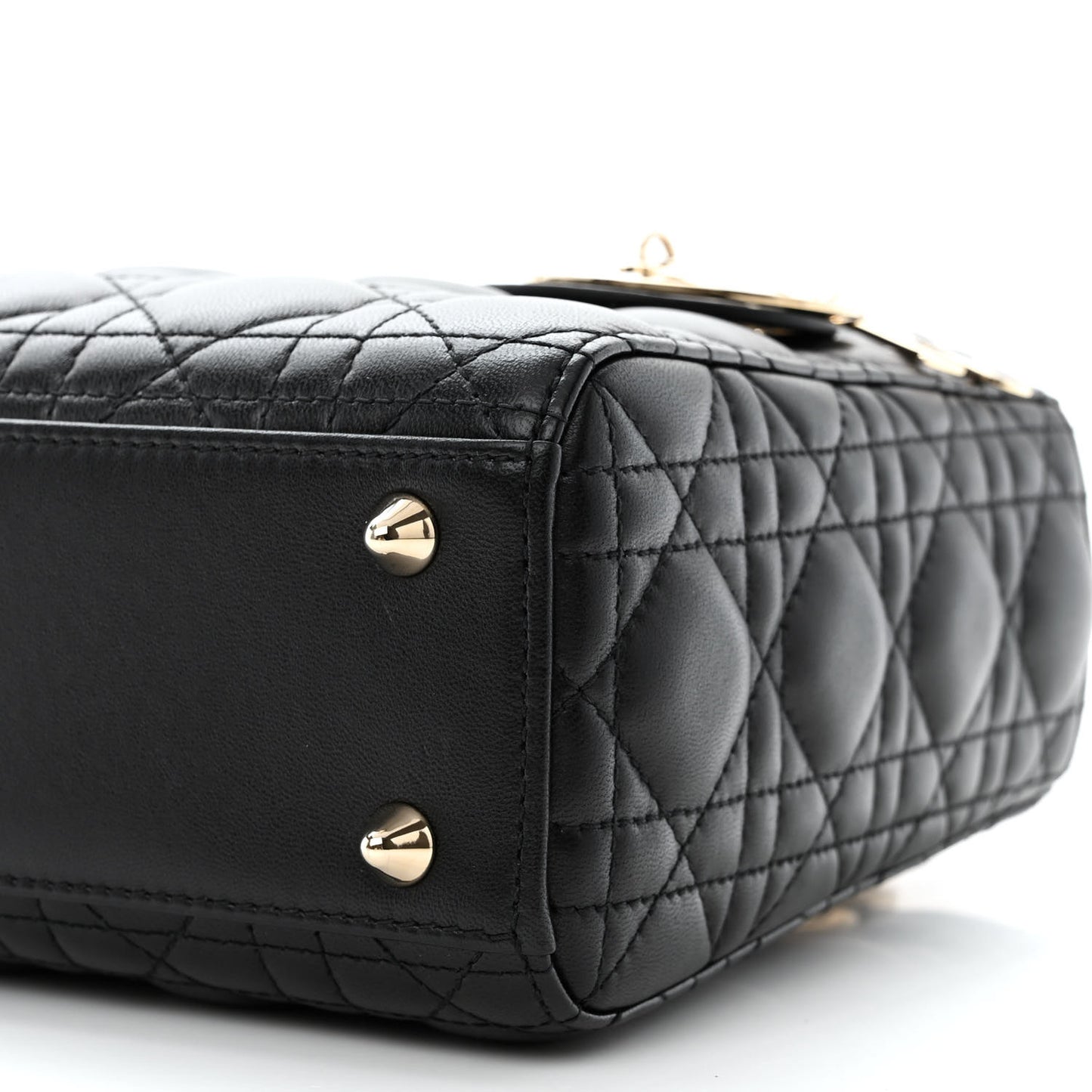 Lambskin Cannage Small My ABCDior Lady Dior Black