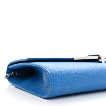 Salvatore Ferragamo Hammered Calfskin Mini Gancini Icona Bag Blue 3 of 10