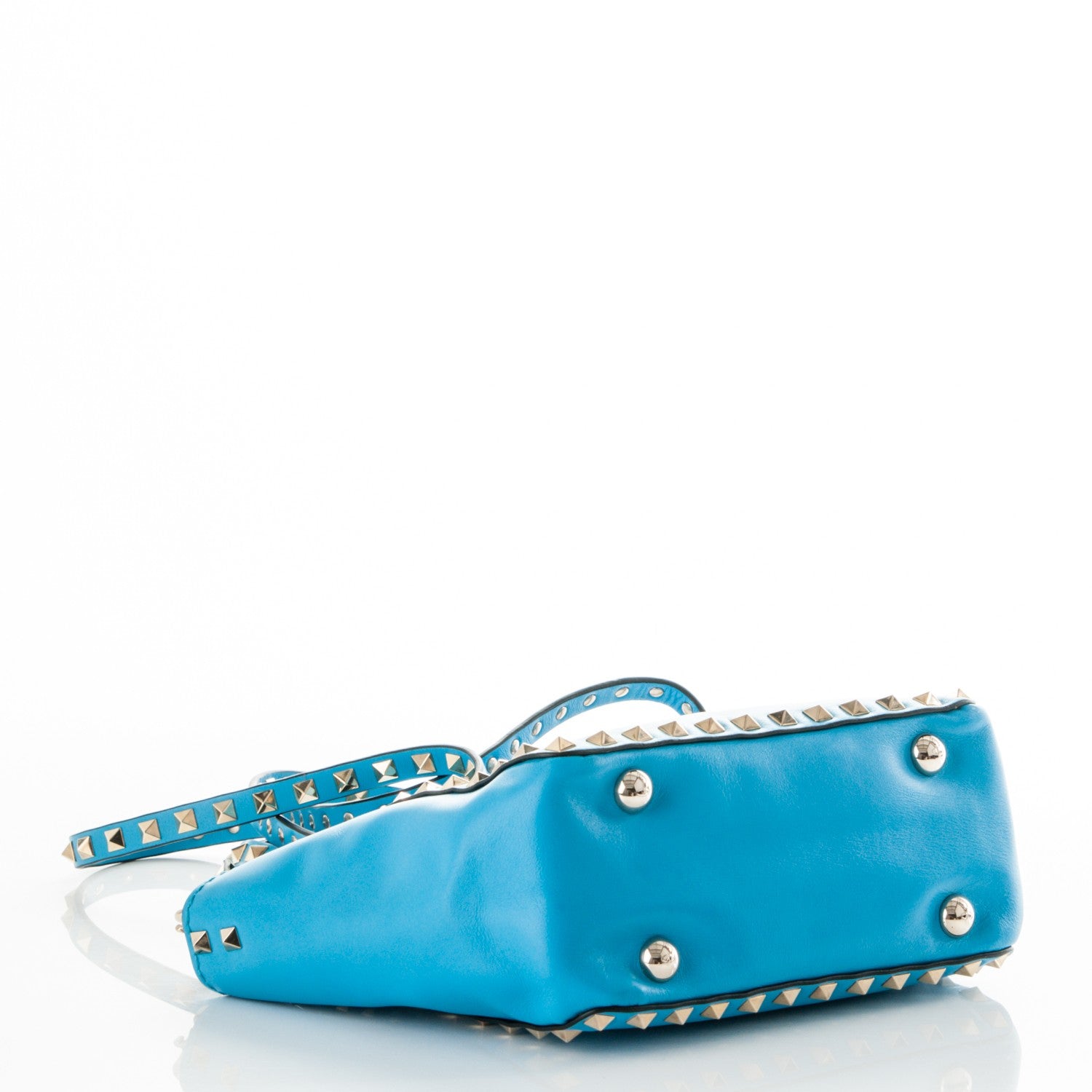 Valentino Garavani Vitello Mini Rockstud Tote Parrot 4 of 6