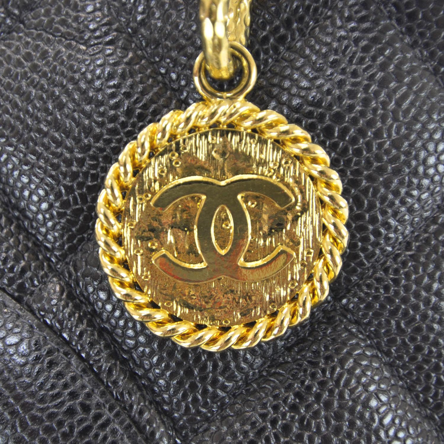 Chanel Caviar Quilted Medallion Tote Black 10 of 10