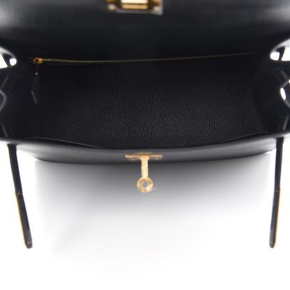 Hermes Epsom Kelly Sellier 28 Black 5 of 11