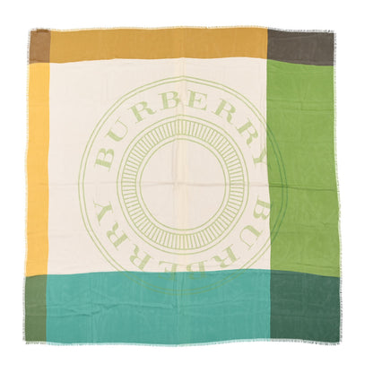 Burberry Silk Monogram Print Square Scarf 1 of 4