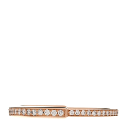 Tiffany 18K Rose Gold Diamond Lock Pave Ring 65 11 3 of 5