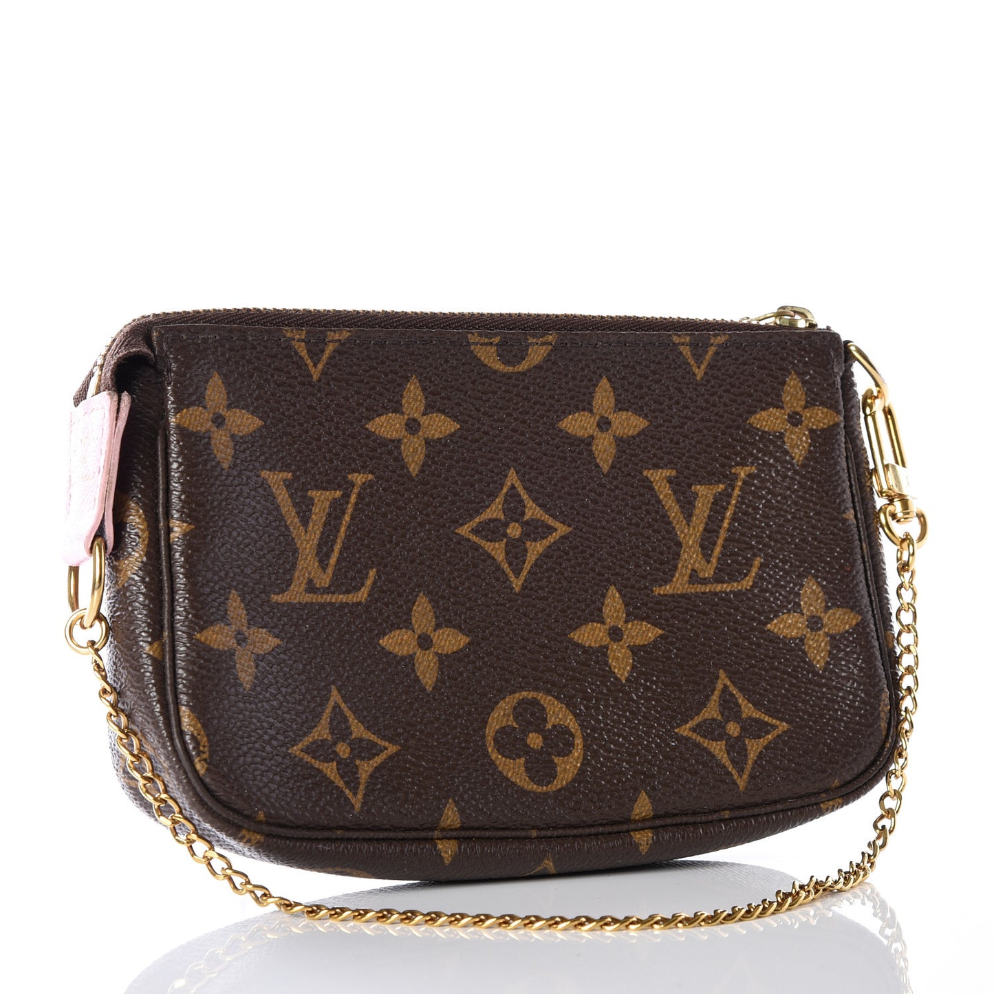 Monogram 2016 Christmas Animation Mini Pochette Accessories Rose Ballerine