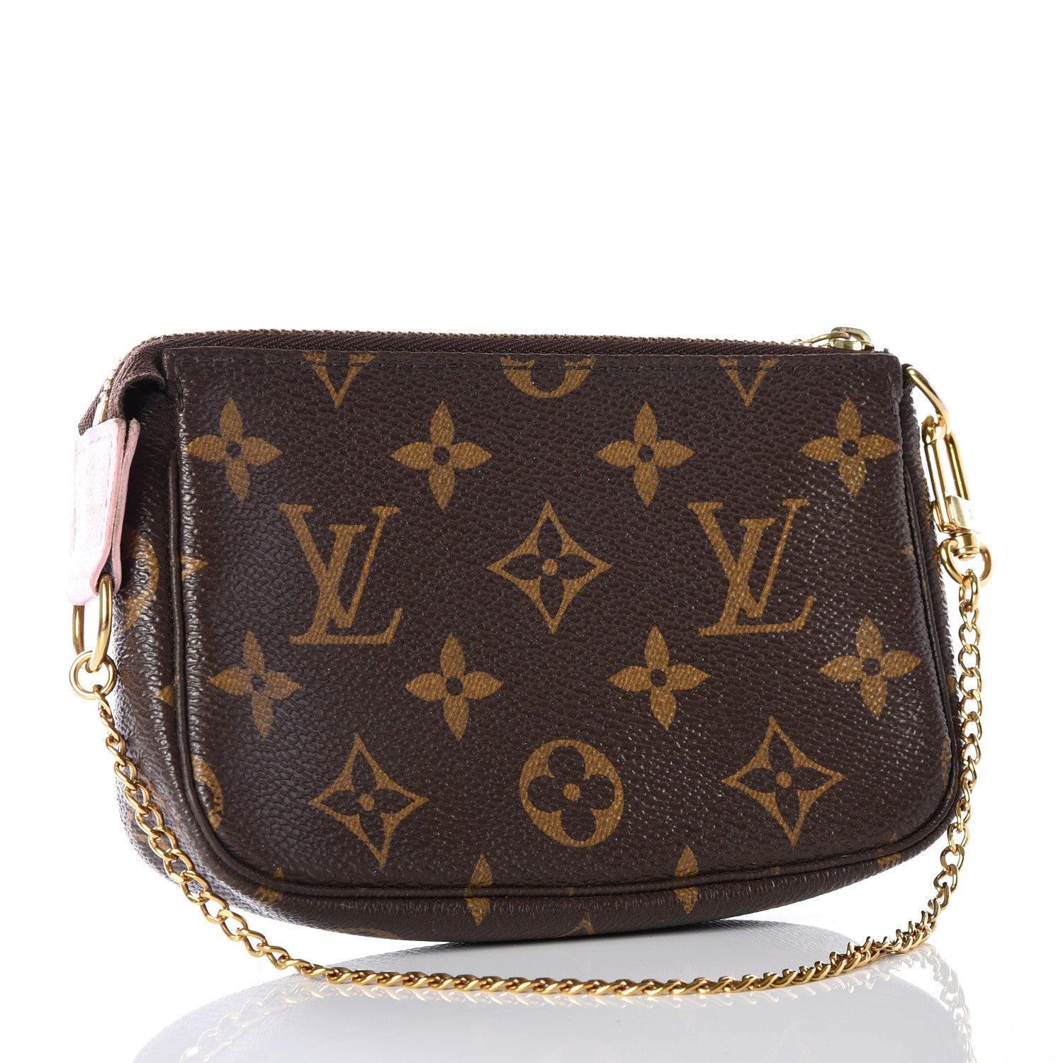 Louis Vuitton Monogram 2016 Christmas Animation Mini Pochette Accessories Rose Ballerine 2 of 9