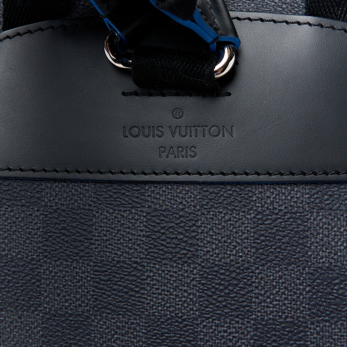 Damier Graphite Logo Josh Backpack Blue Multicolor
