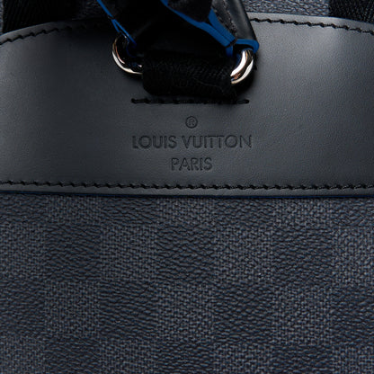Louis Vuitton Damier Graphite Logo Josh Backpack Blue Multicolor 8 of 11