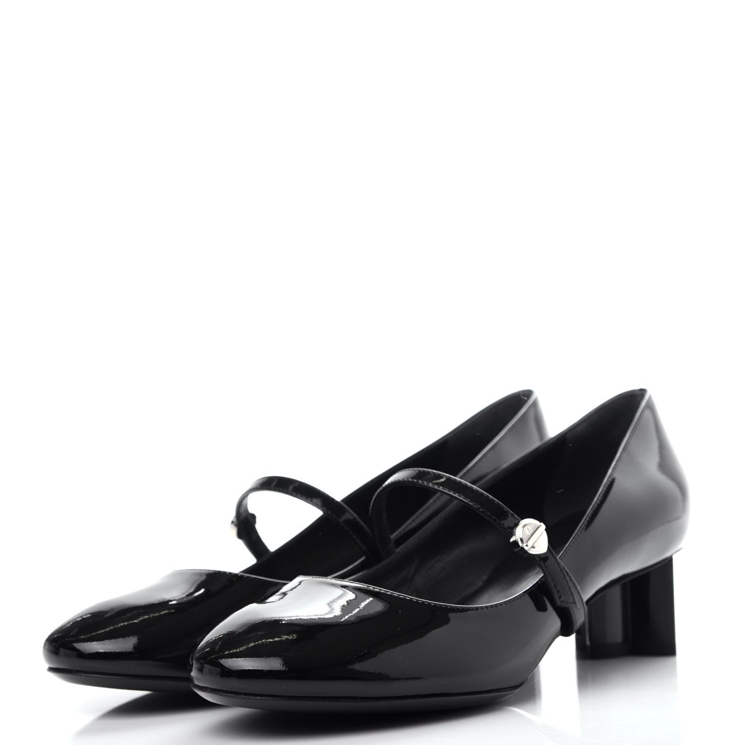 Louis Vuitton Patent Uniformes Silhouette 40mm Pumps 38 Black 3 of 11