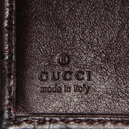 Gucci Guccissima D Ring Compact Wallet Chocolate Brown 6 of 8
