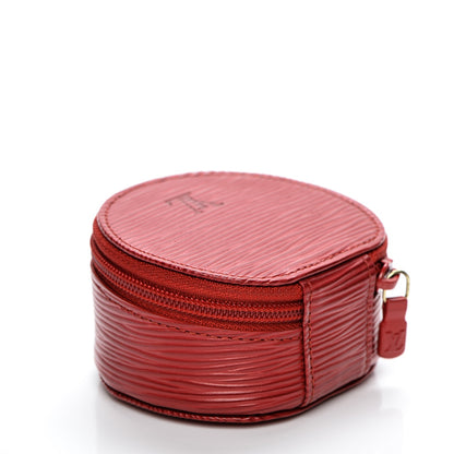 Louis Vuitton Epi Ecrin Bijoux 8cm Jewelry Box Rouge 3 of 6