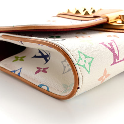 Louis Vuitton Monogram Multicolor Courtney Clutch White 8 of 17