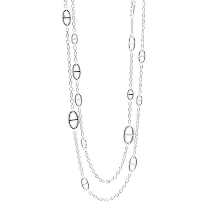 Hermes Sterling Silver Farandole Necklace 160 1 of 5