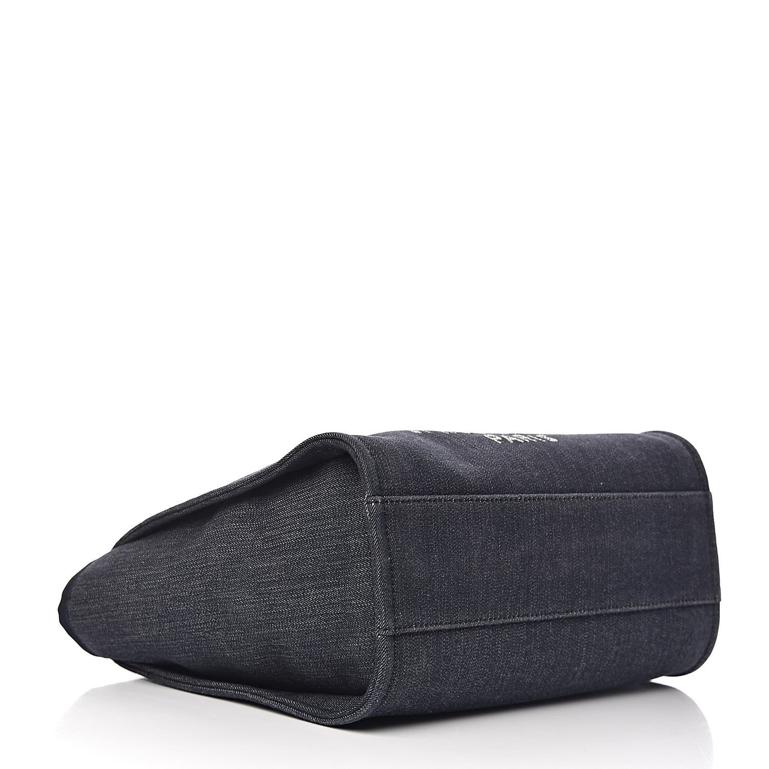 Chanel Denim Small Deauville Tote Dark Blue 4 of 10