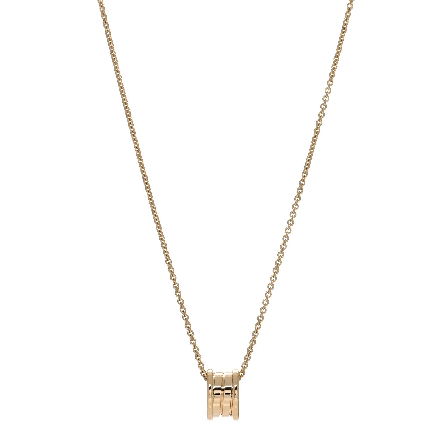 Bulgari 18K Yellow Gold B.Zero1 Pendant Necklace 1 of 4