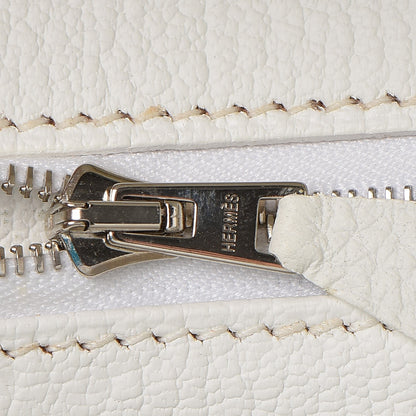 Hermes Taurillon Clemence Birkin 35 White 19 of 37