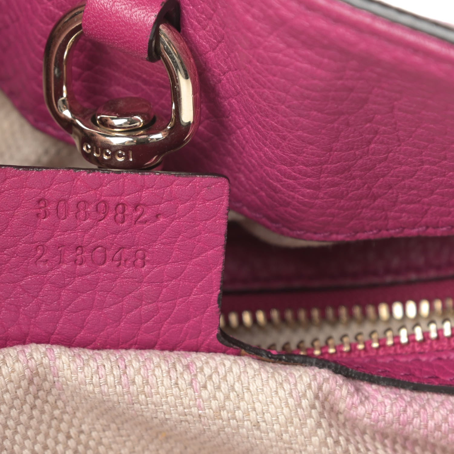 Gucci Cellarius Calfskin Medium Soho Chain Shoulder Bag Bright Bouganville 7 of 19