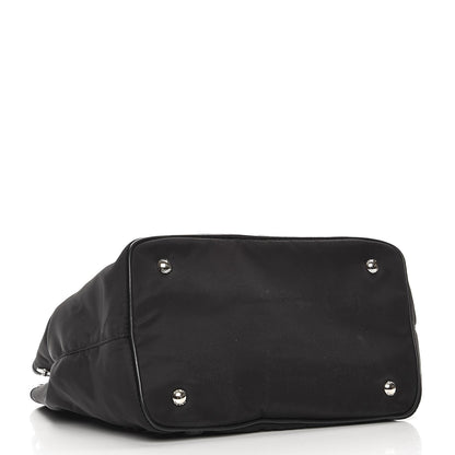 Prada Tessuto Nylon Soft Calf Tote Nero Black 5 of 10