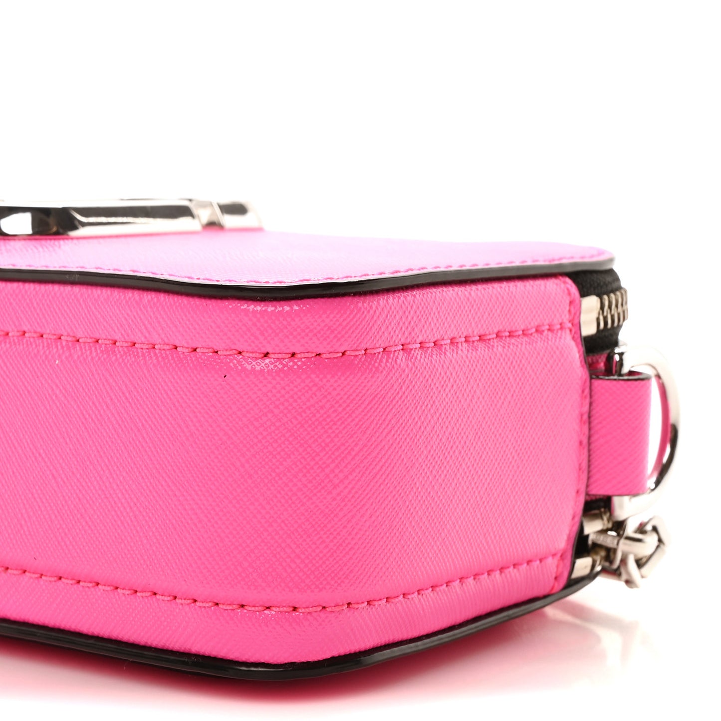 Saffiano Small Snapshot Camera Bag Bright Pink